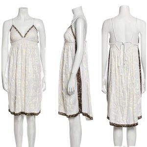 Letarte Printer Midi Length Spaghetti Strapped Dress Size 8